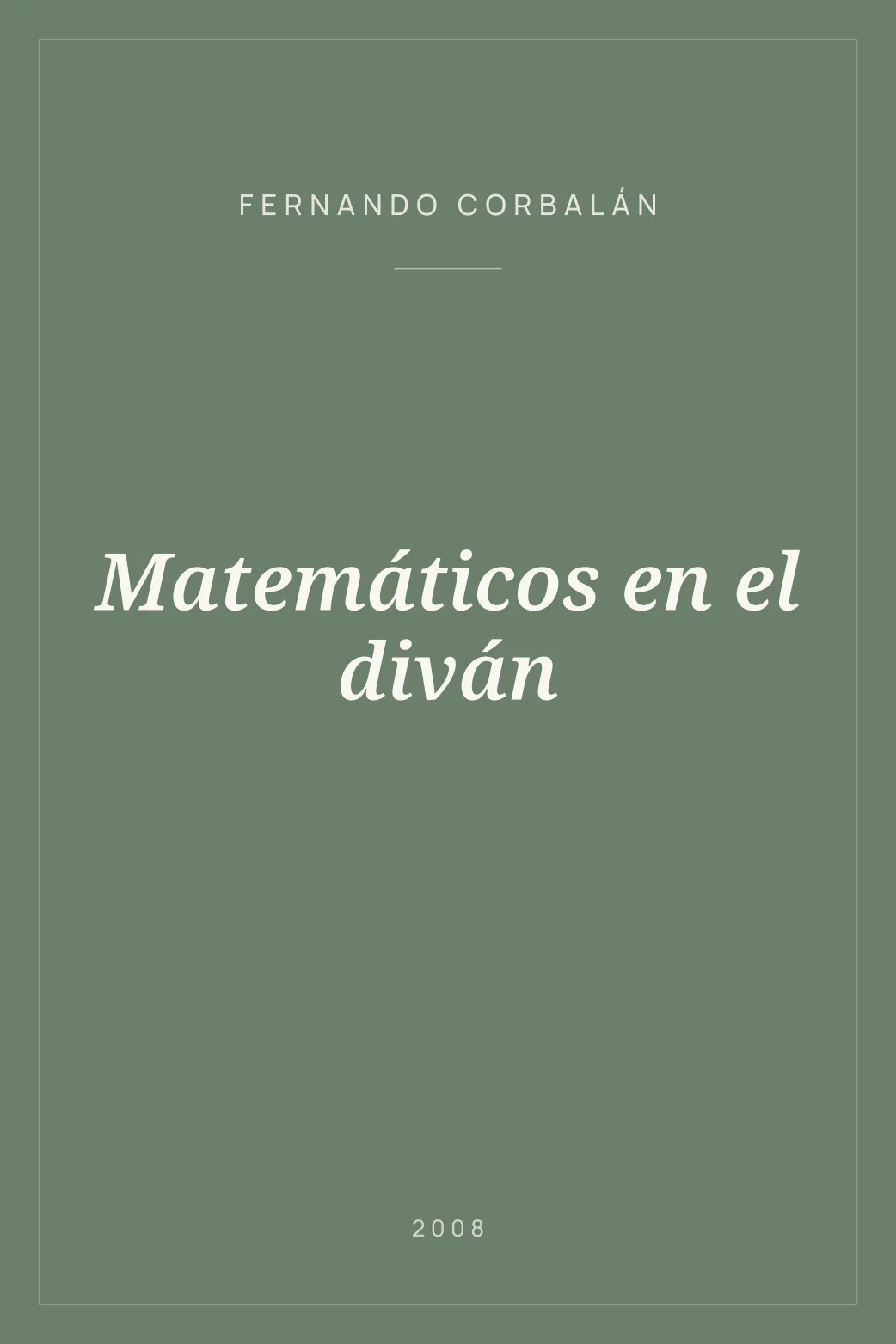 Portada de Matemáticos en el diván