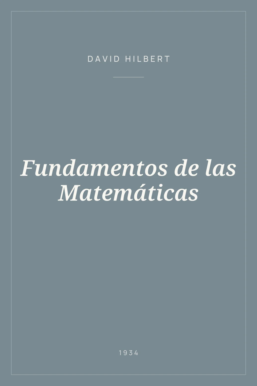 Portada de Fundamentos de las Matemáticas