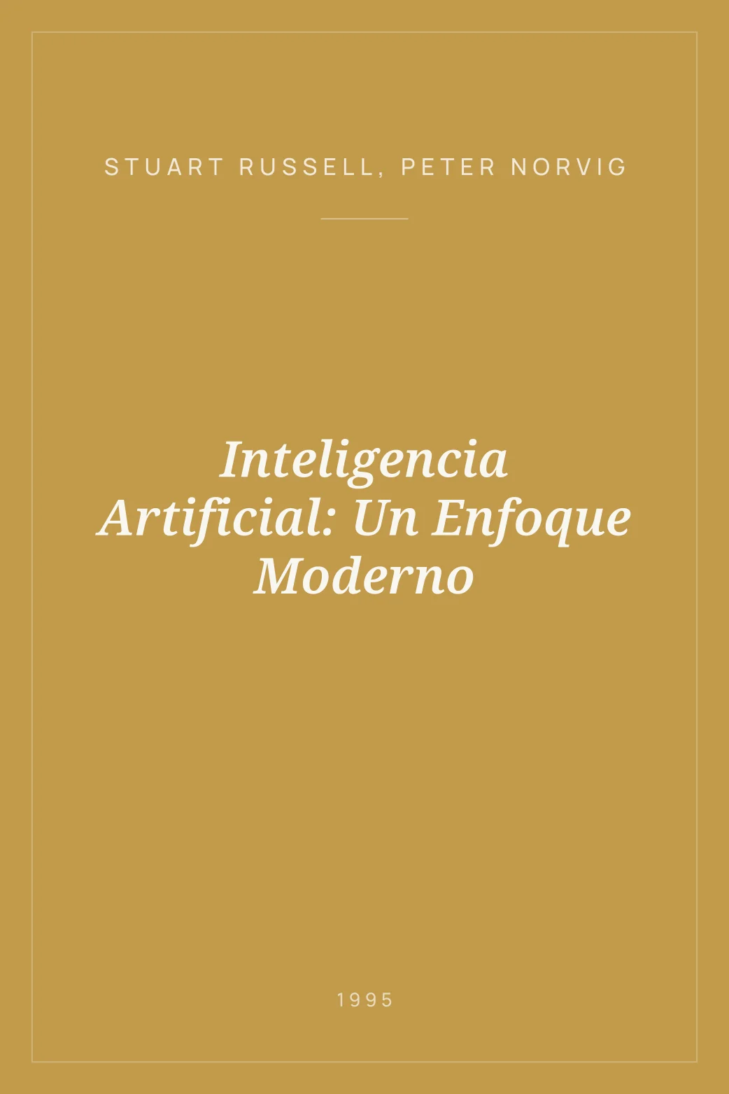 Portada de Inteligencia Artificial: Un Enfoque Moderno