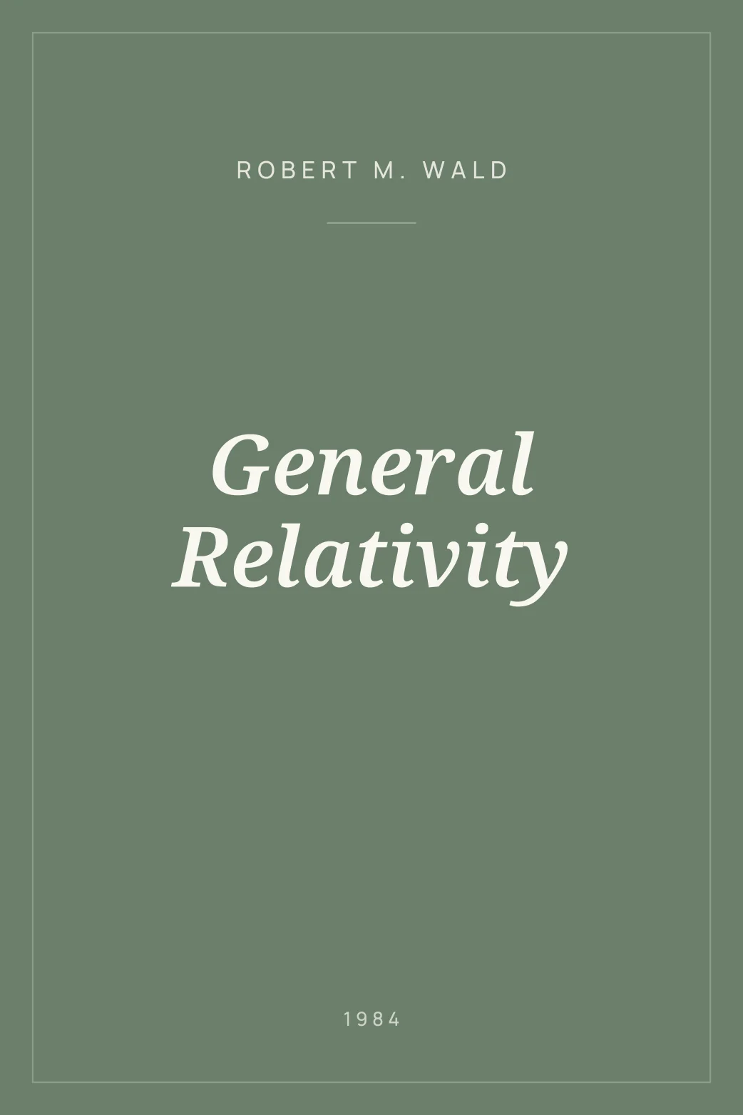 Portada de General Relativity