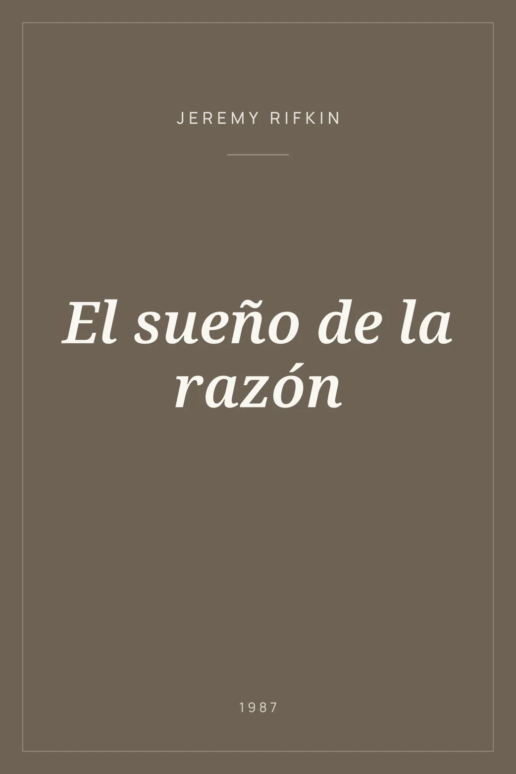 Portada de El sueño de la razón