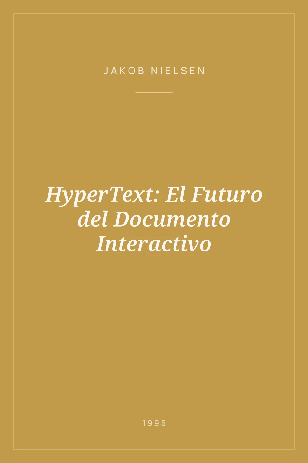Portada de HyperText: El Futuro del Documento Interactivo