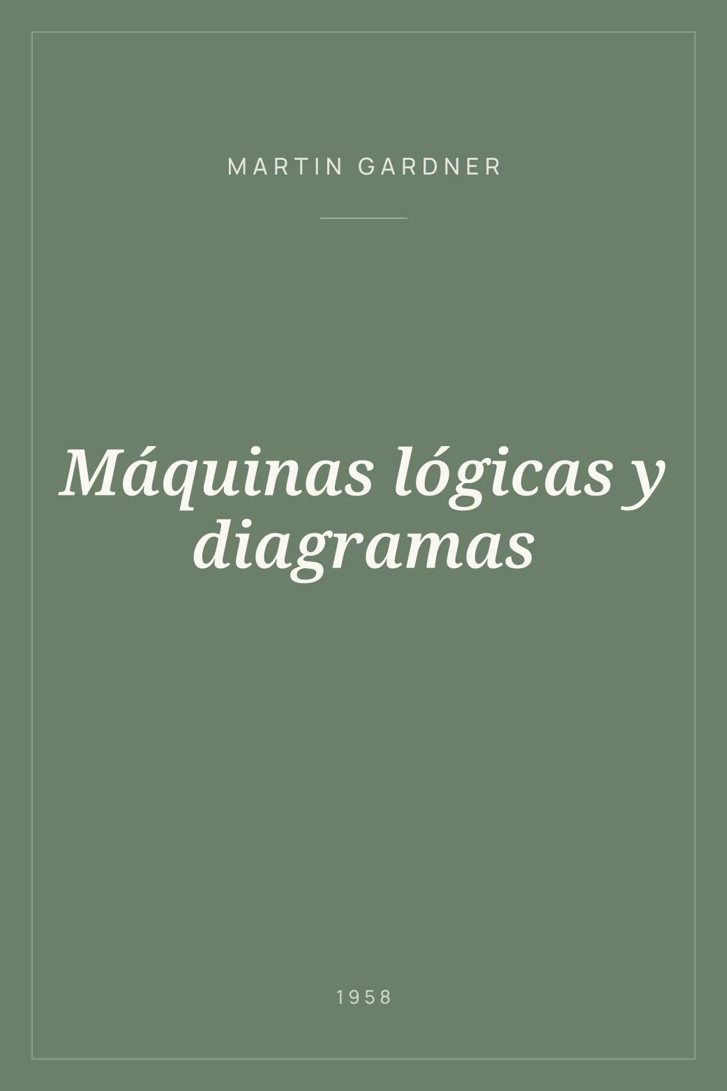 Portada de Máquinas lógicas y diagramas