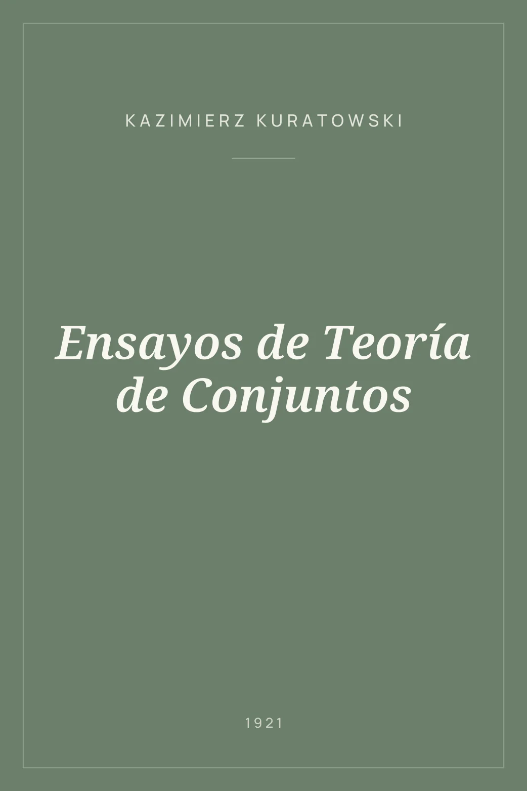 Portada de Ensayos de Teoría de Conjuntos