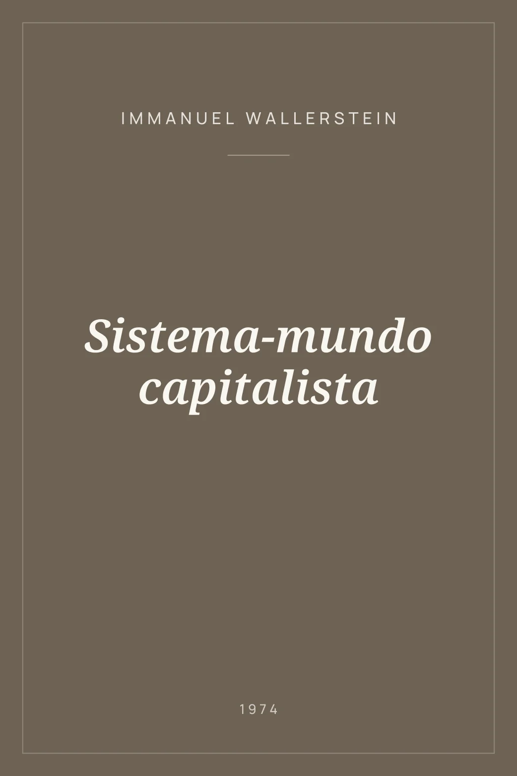 Portada de Sistema-mundo capitalista