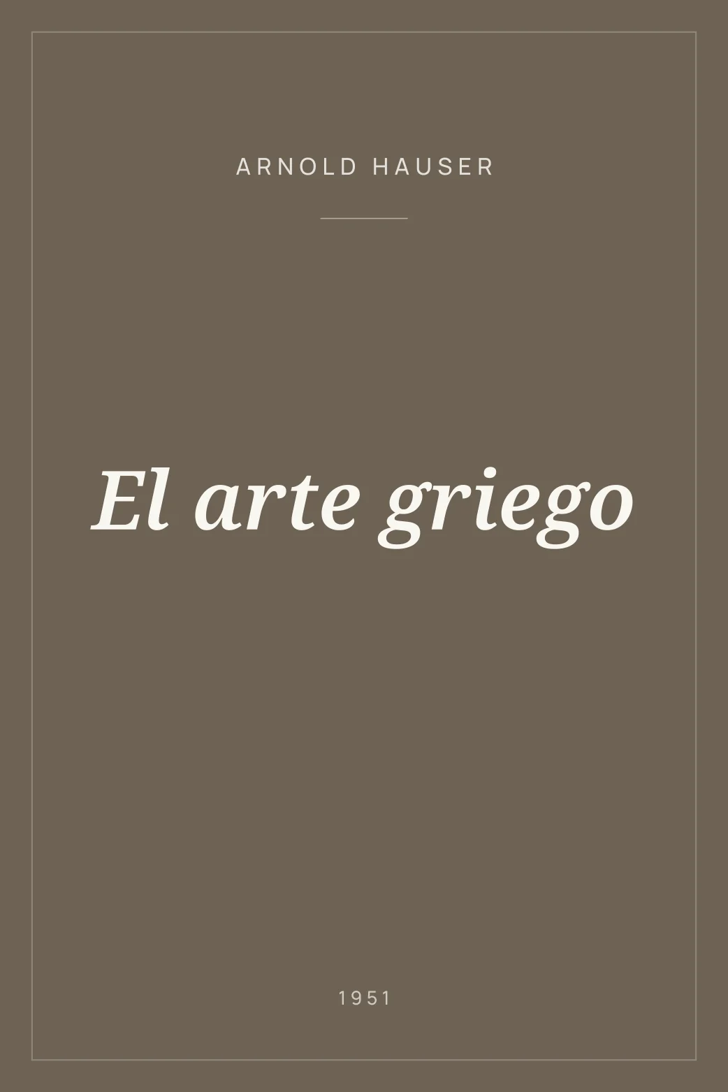 Portada de El arte griego