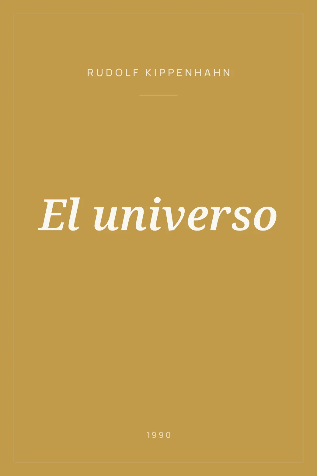 Portada de El universo