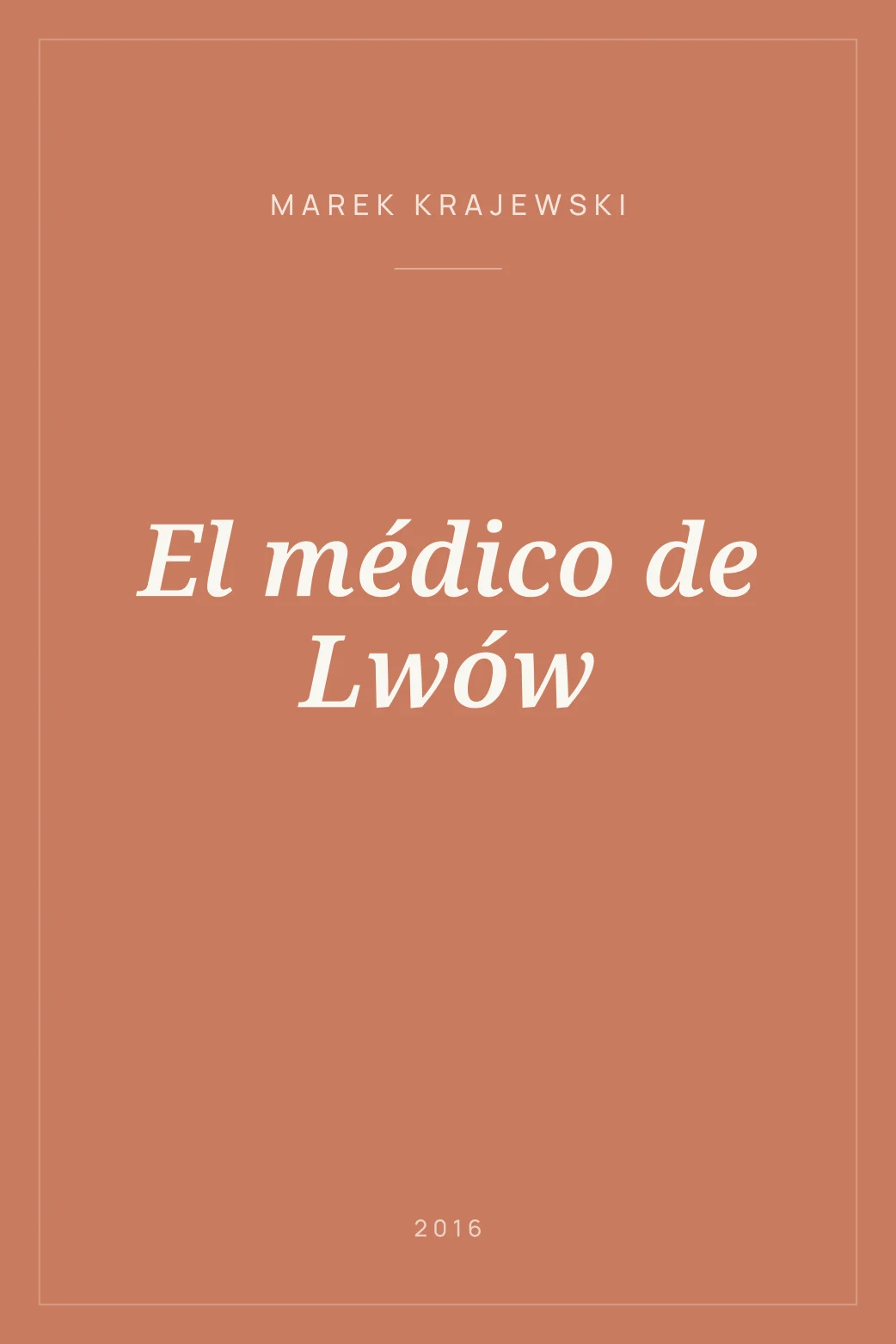 Portada de El médico de Lwów