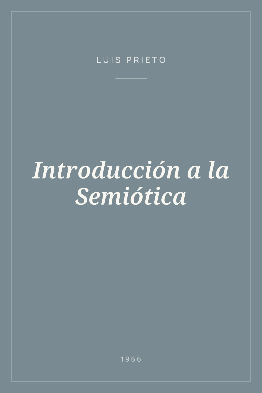 Portada de Introducción a la Semiótica