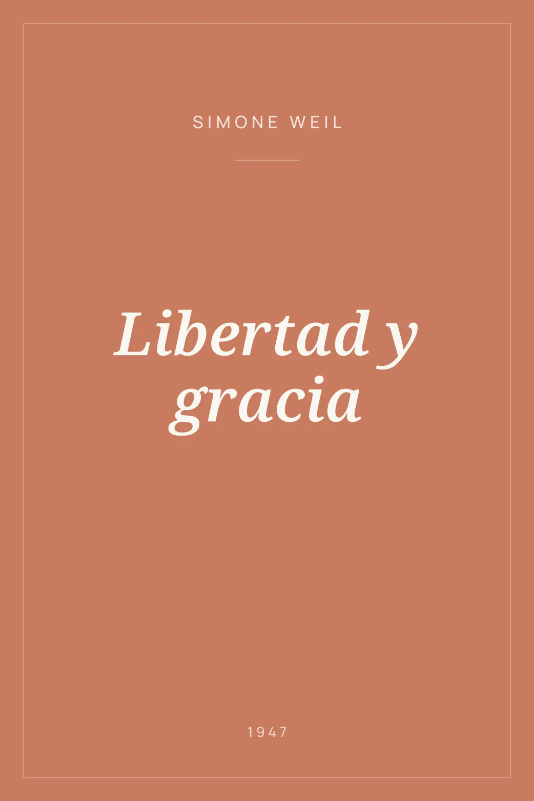 Portada de Libertad y gracia