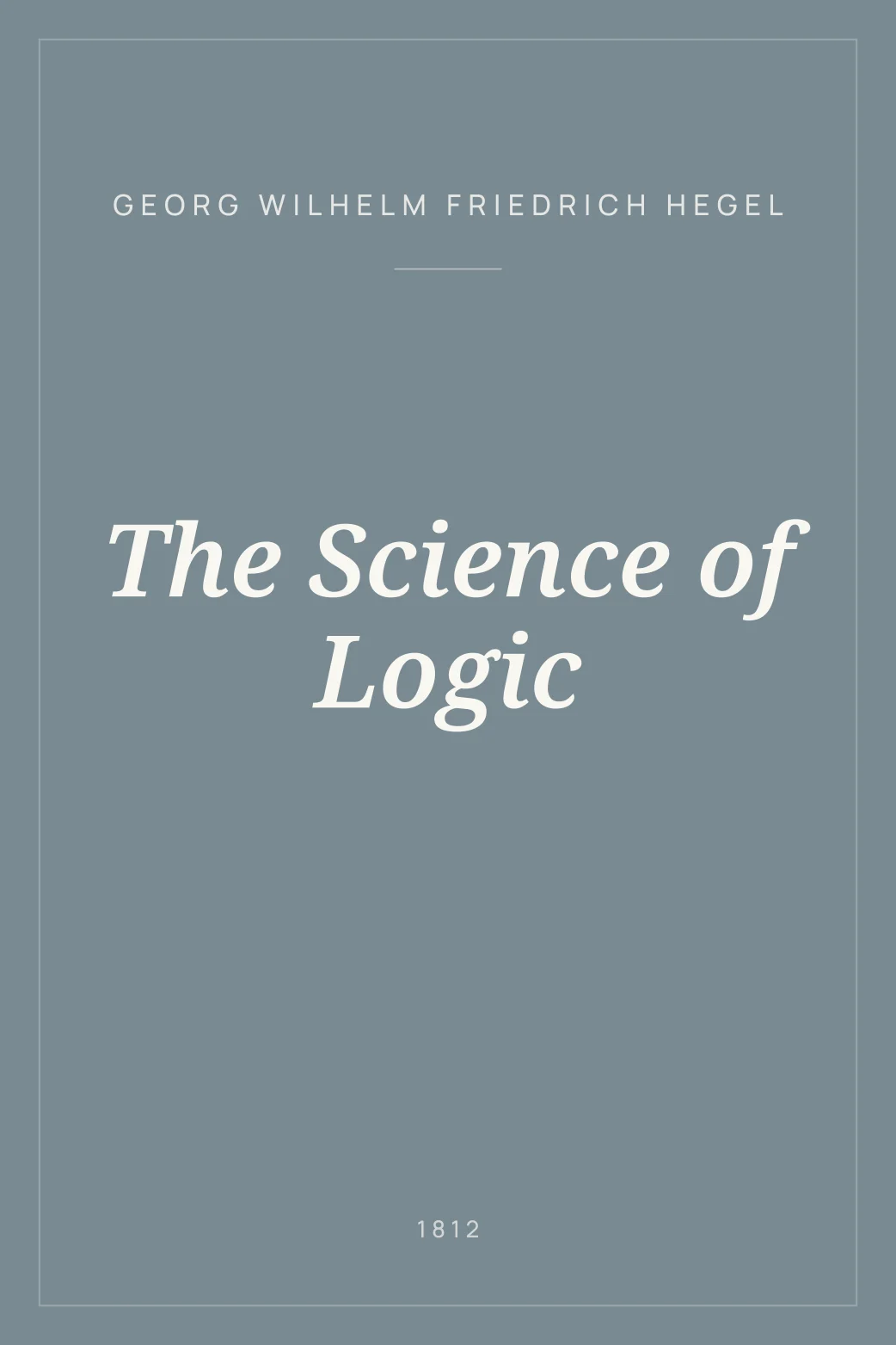 Portada de The Science of Logic