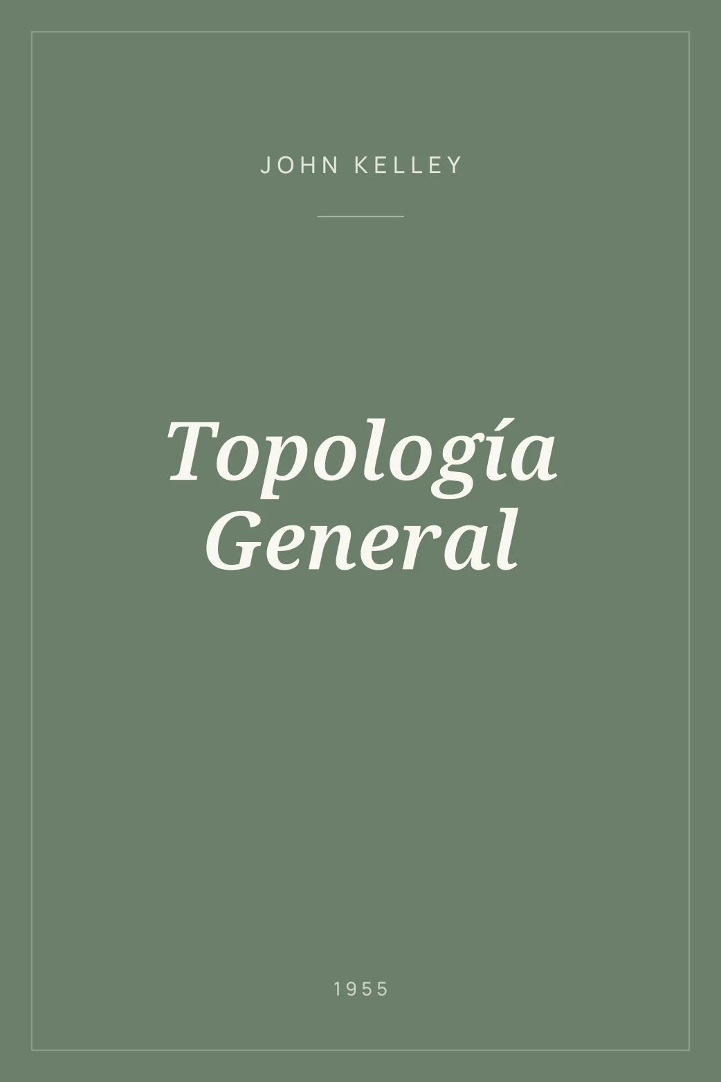 Portada de Topología General