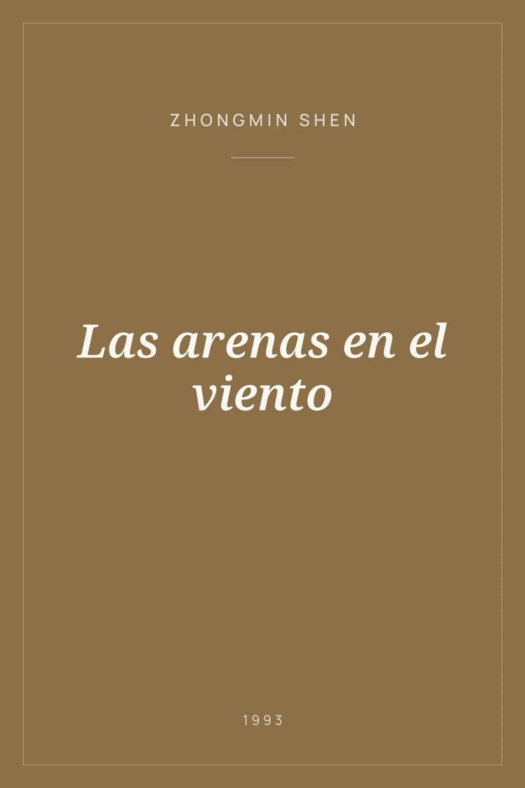 Portada de Las arenas en el viento