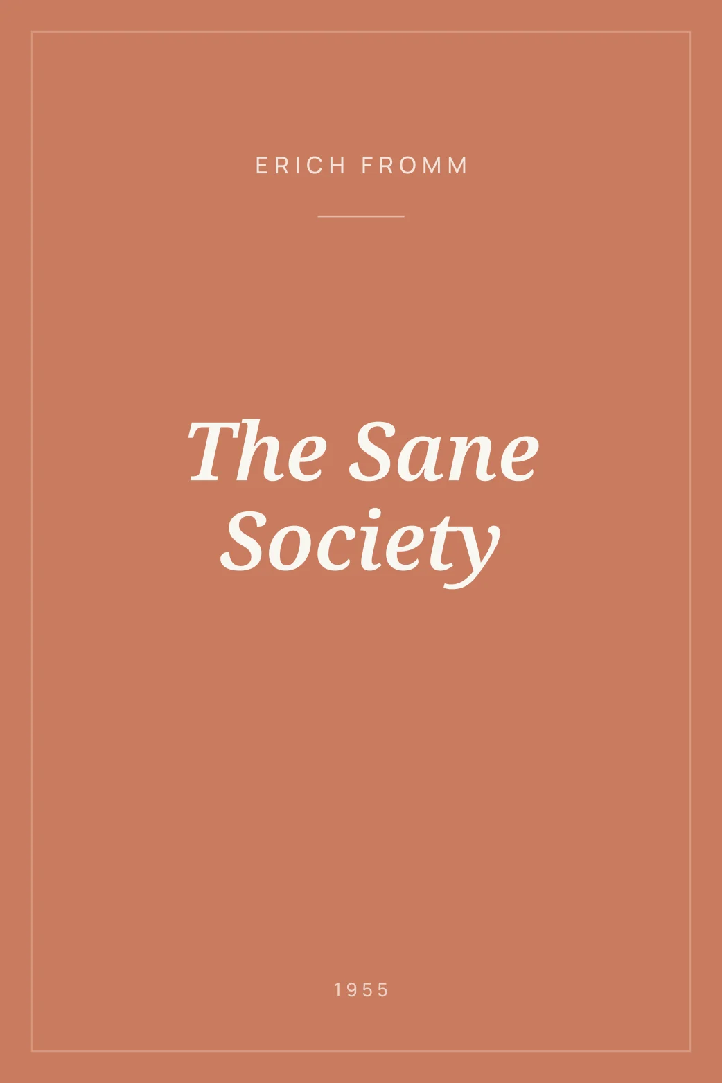Portada de The Sane Society