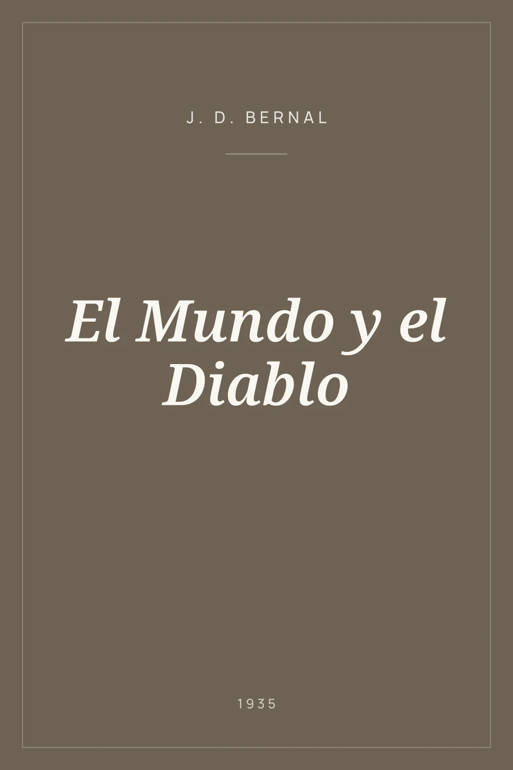Portada de El Mundo y el Diablo