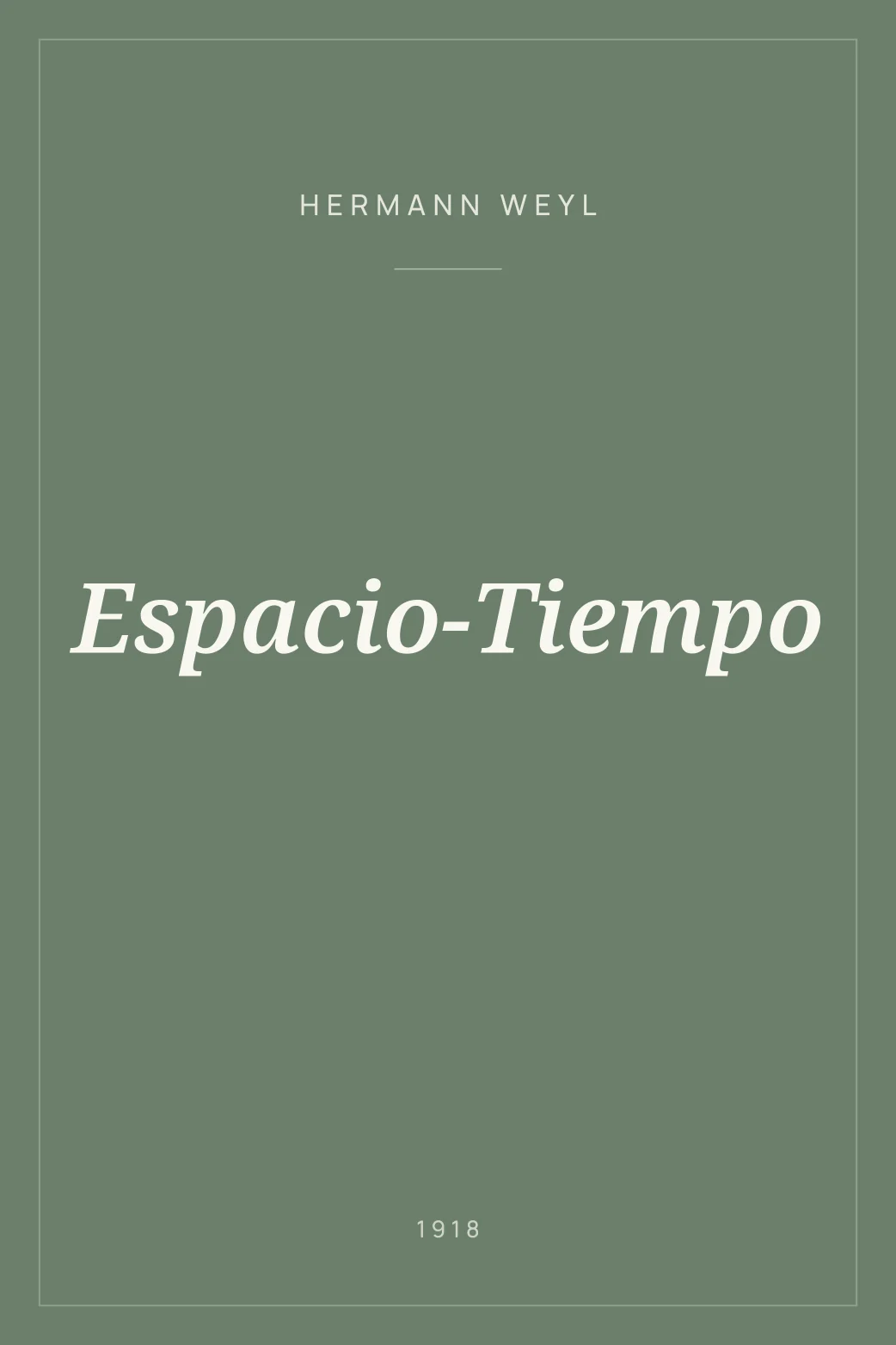 Portada de Espacio-Tiempo