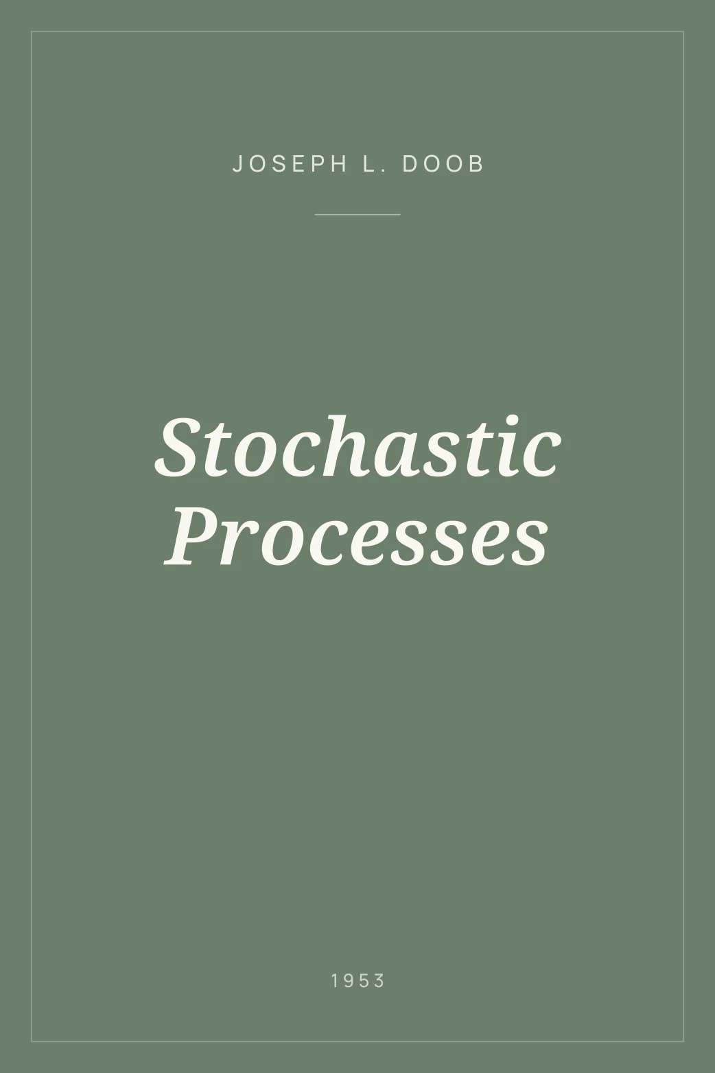Portada de Stochastic Processes
