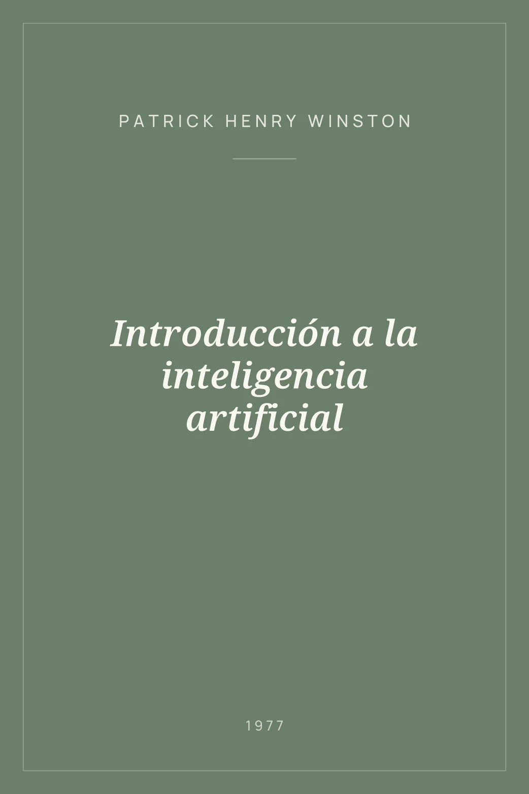 Portada de Introducción a la inteligencia artificial