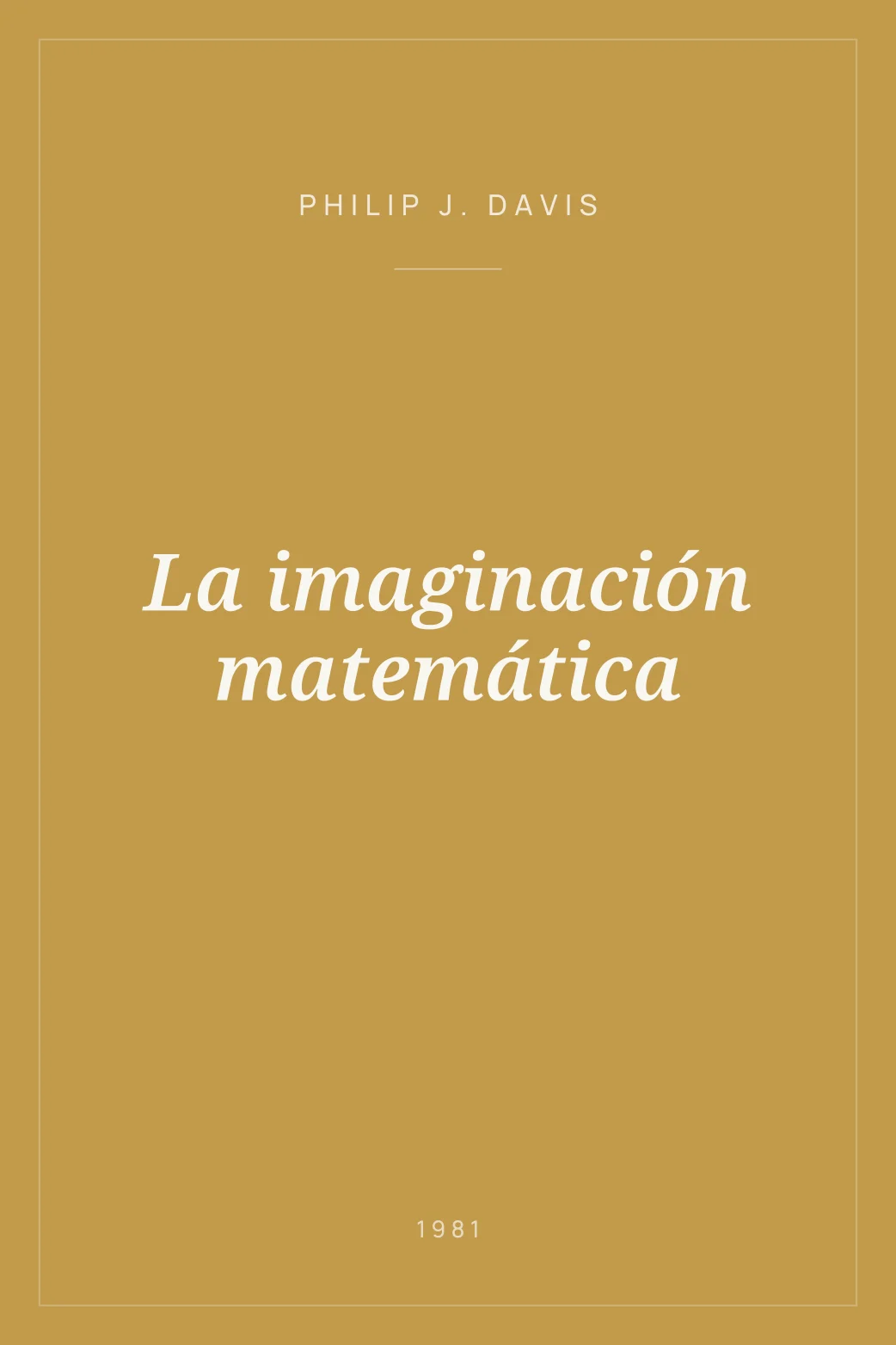 Portada de La imaginación matemática
