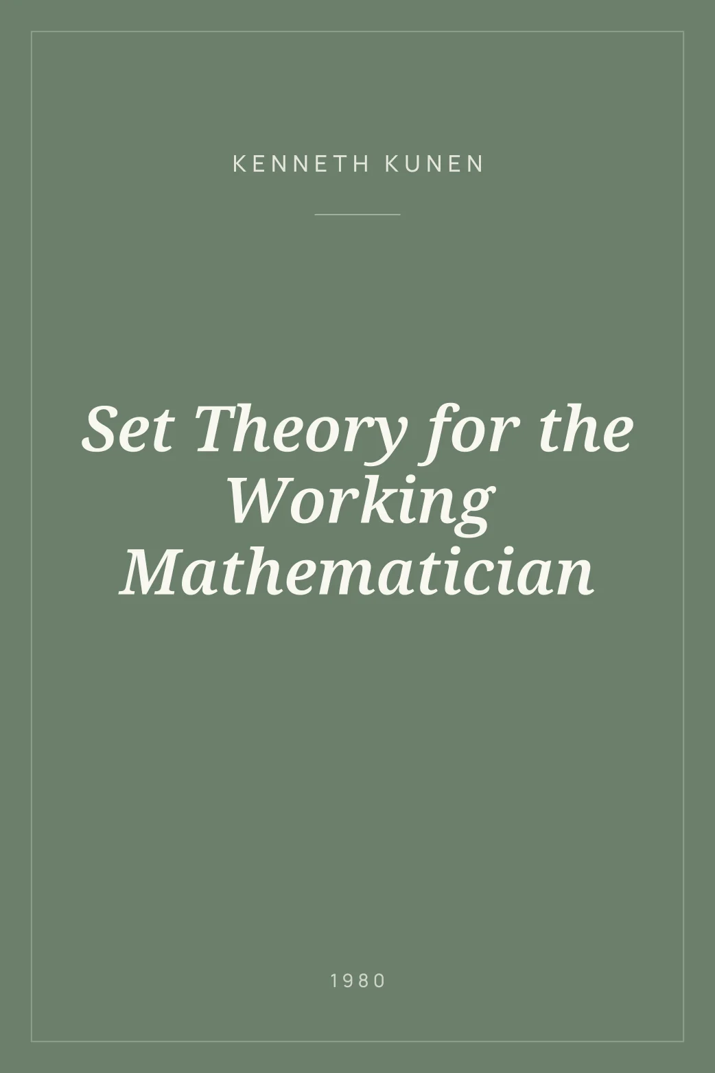 Portada de Set Theory for the Working Mathematician