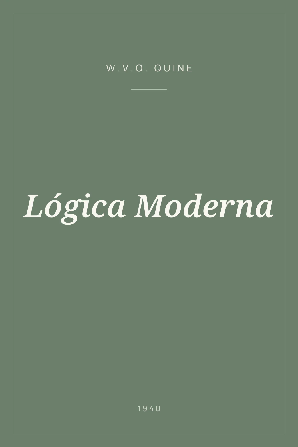 Portada de Lógica Moderna