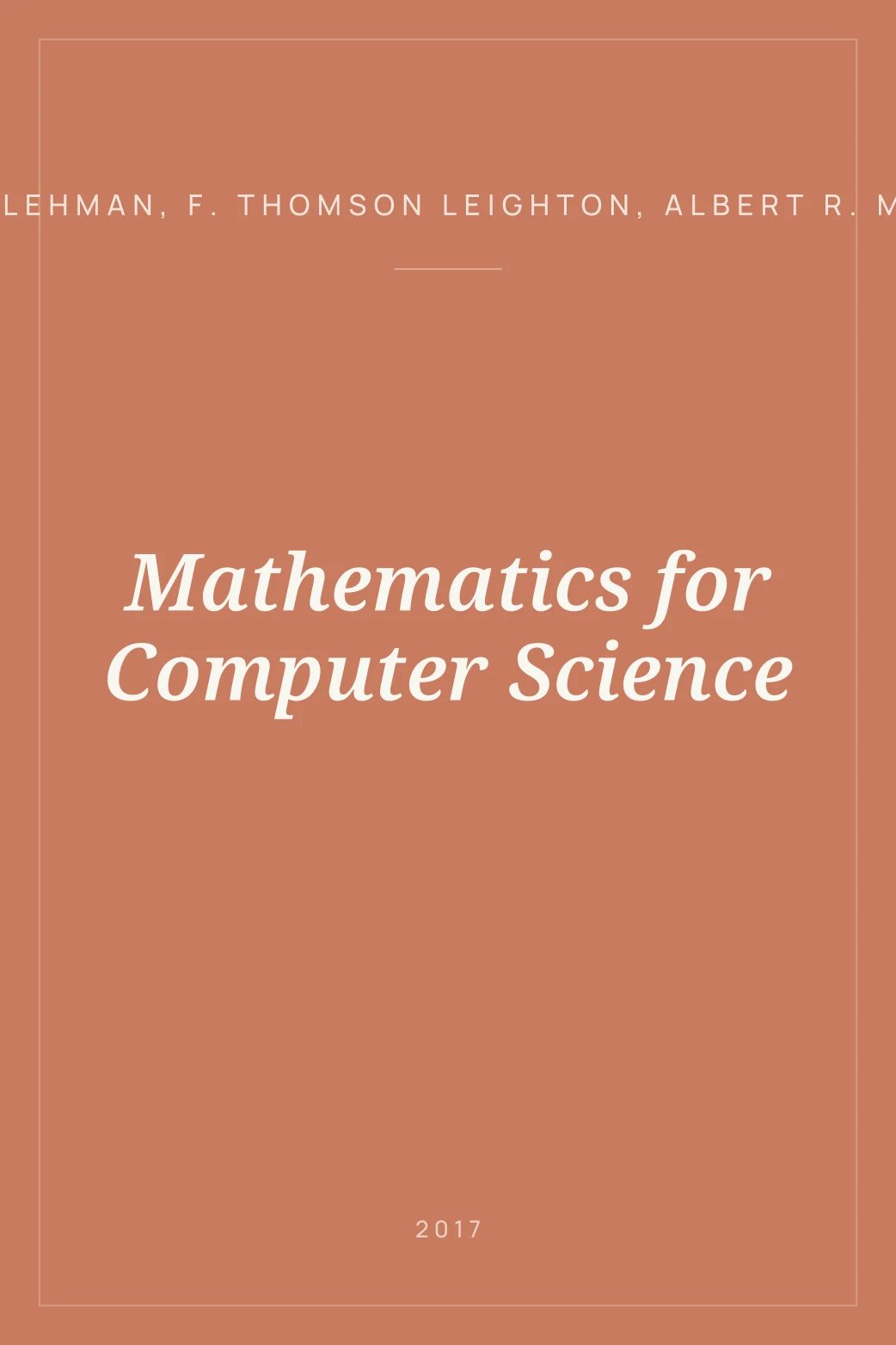 Portada de Mathematics for Computer Science