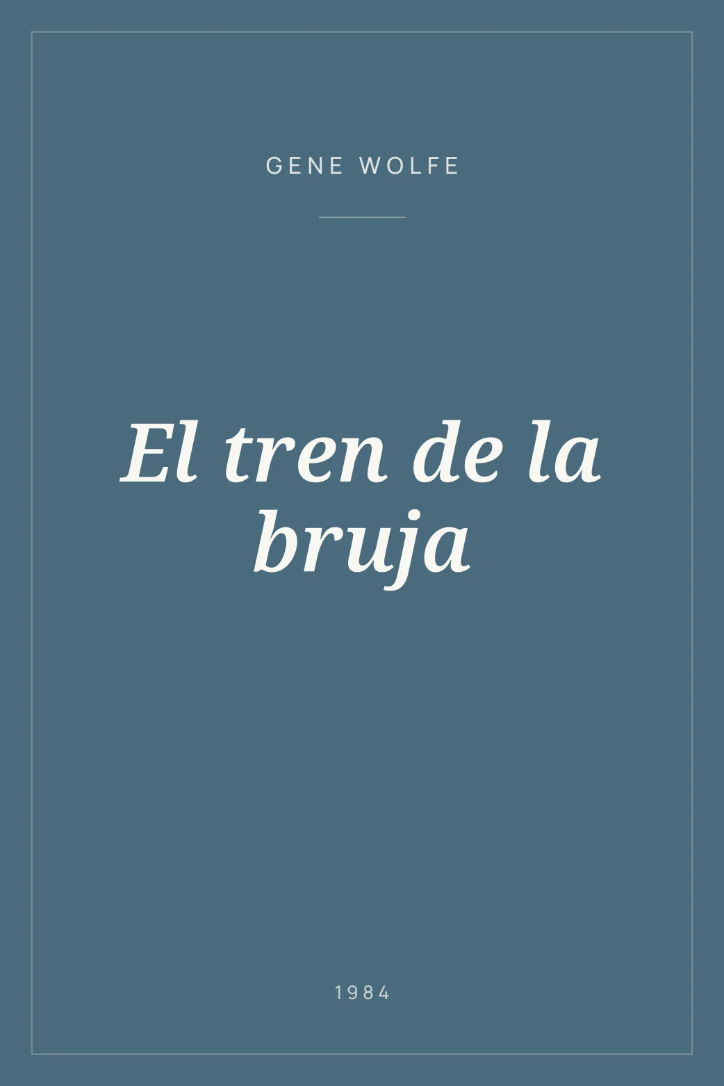 Portada de El tren de la bruja