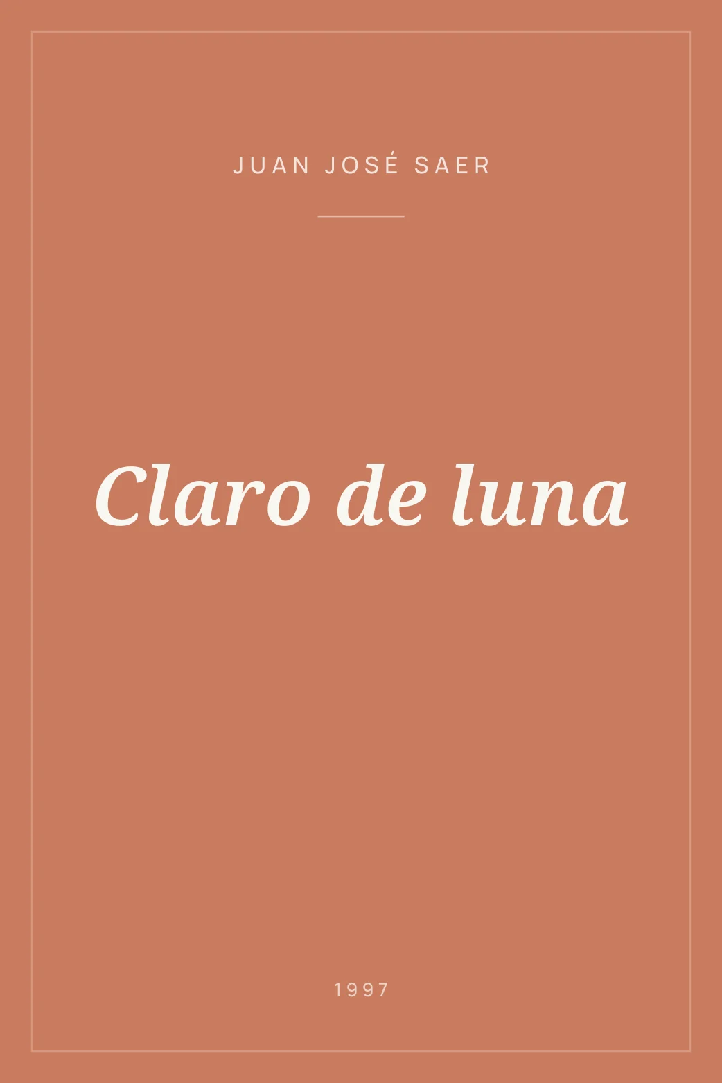 Portada de Claro de luna