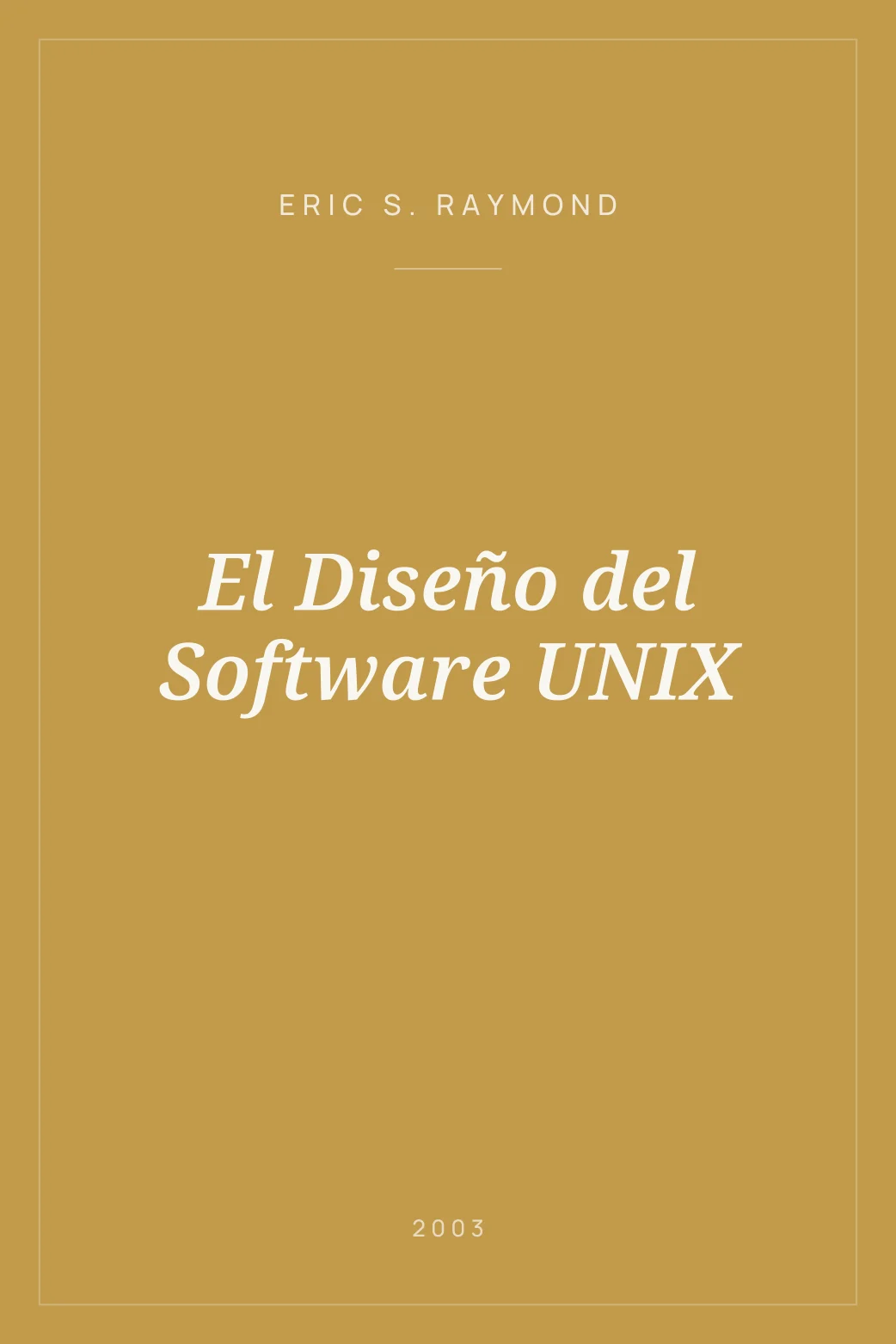 Portada de El Diseño del Software UNIX