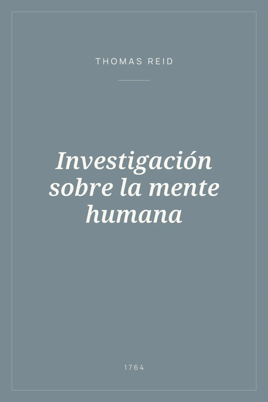 Portada de Investigación sobre la mente humana