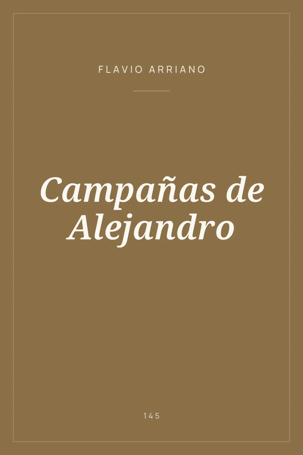 Portada de Campañas de Alejandro
