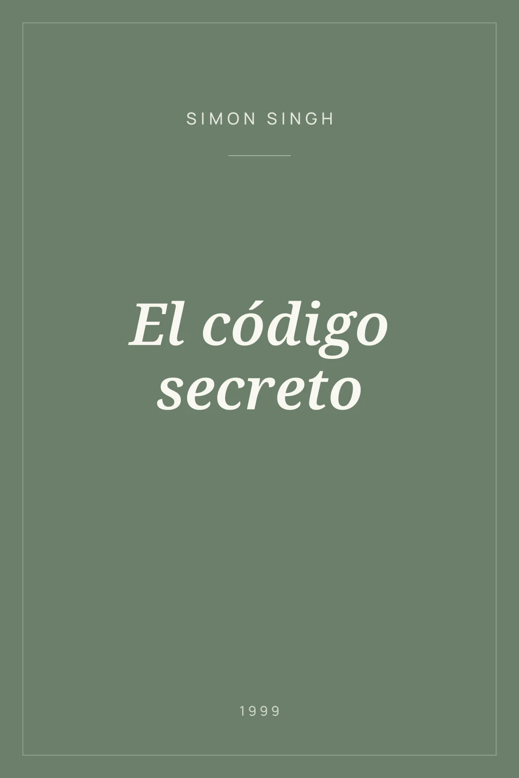 Portada de El código secreto