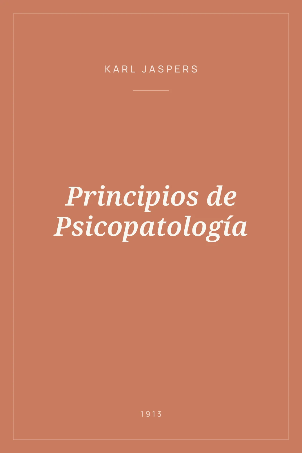 Portada de Principios de Psicopatología