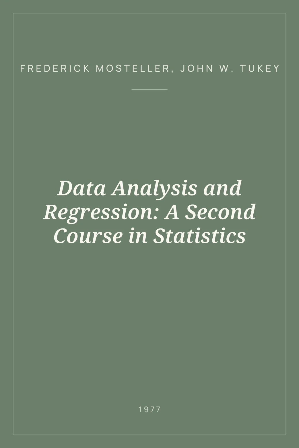 Portada de Data Analysis and Regression: A Second Course in Statistics