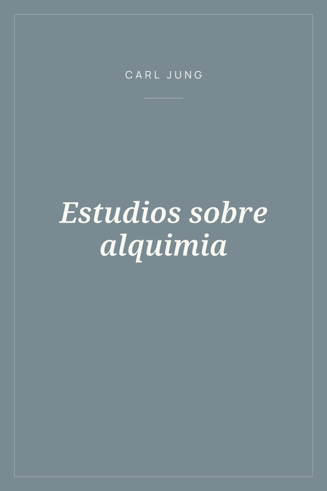 Portada de Estudios sobre alquimia
