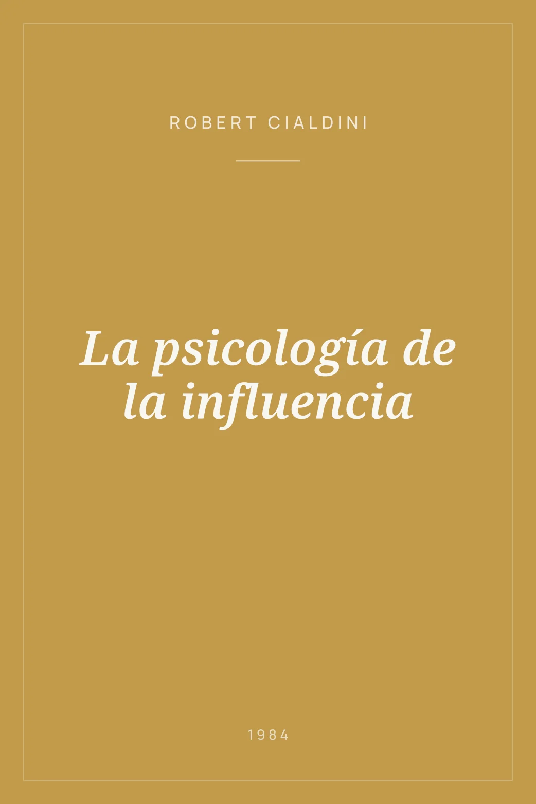 Portada de La psicología de la influencia