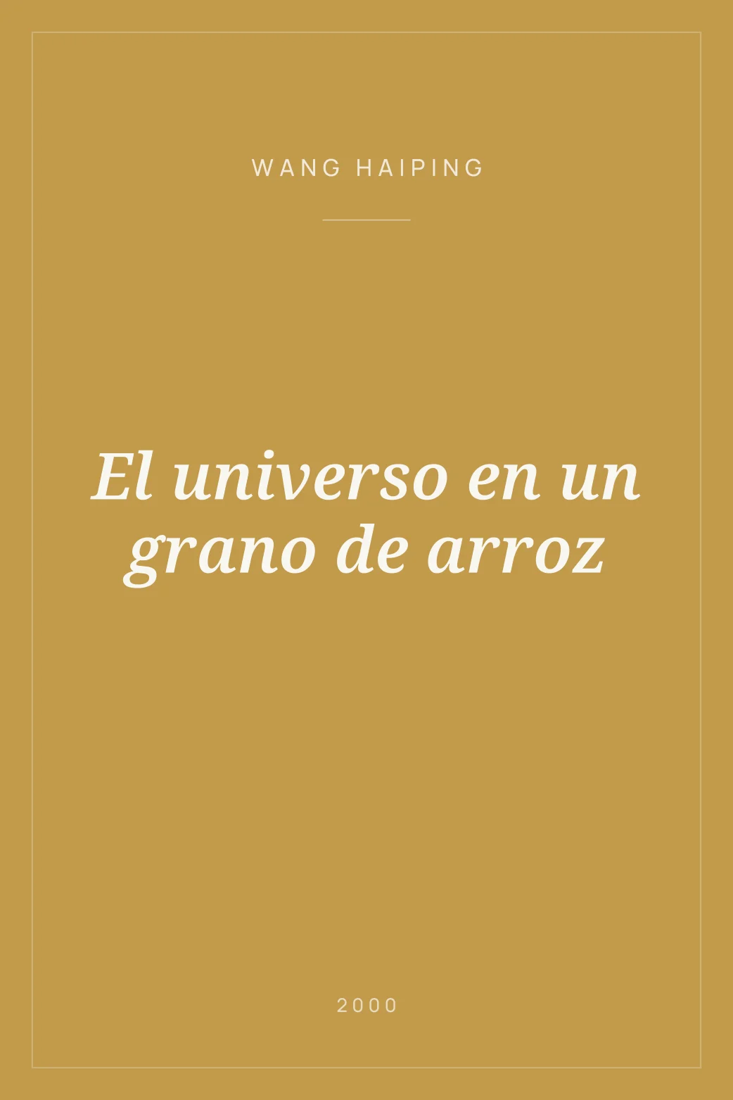 Portada de El universo en un grano de arroz