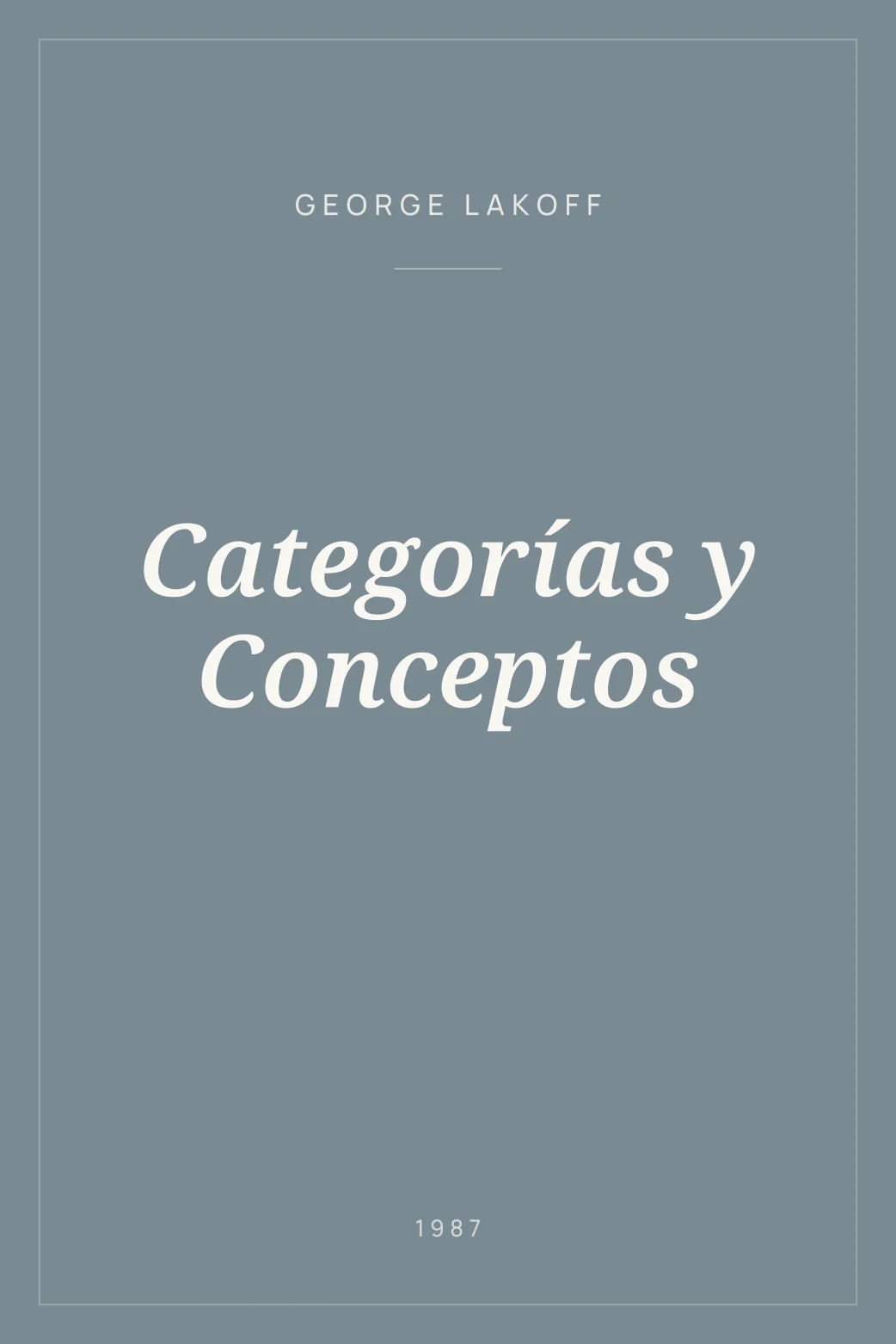 Portada de Categorías y Conceptos