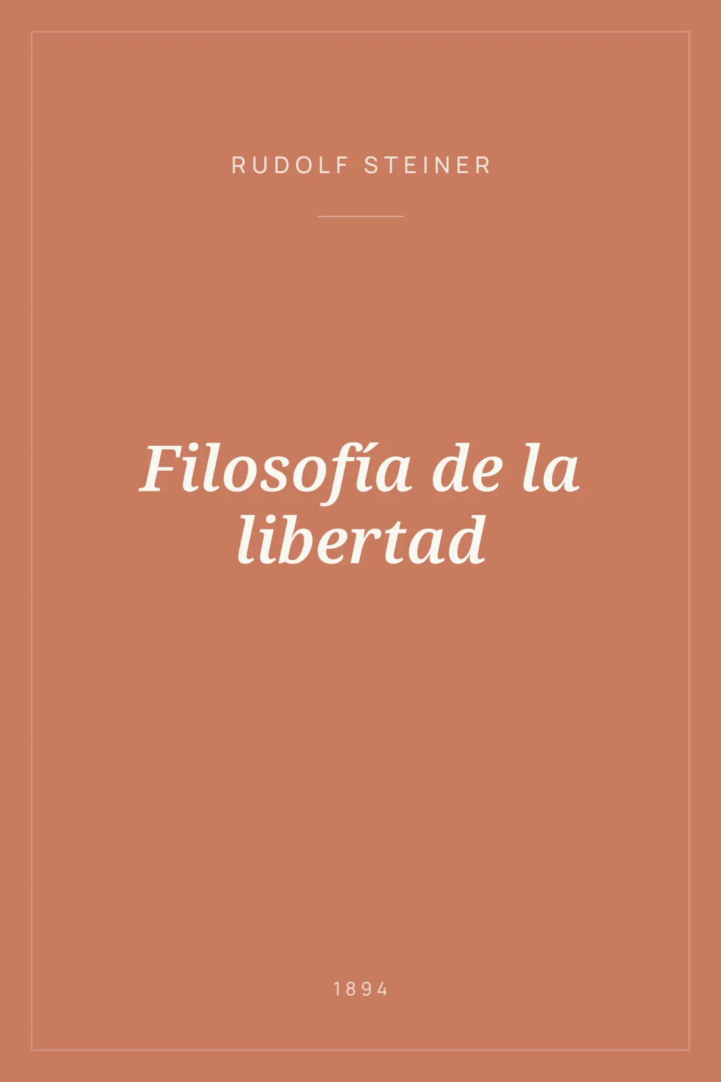 Portada de Filosofía de la libertad