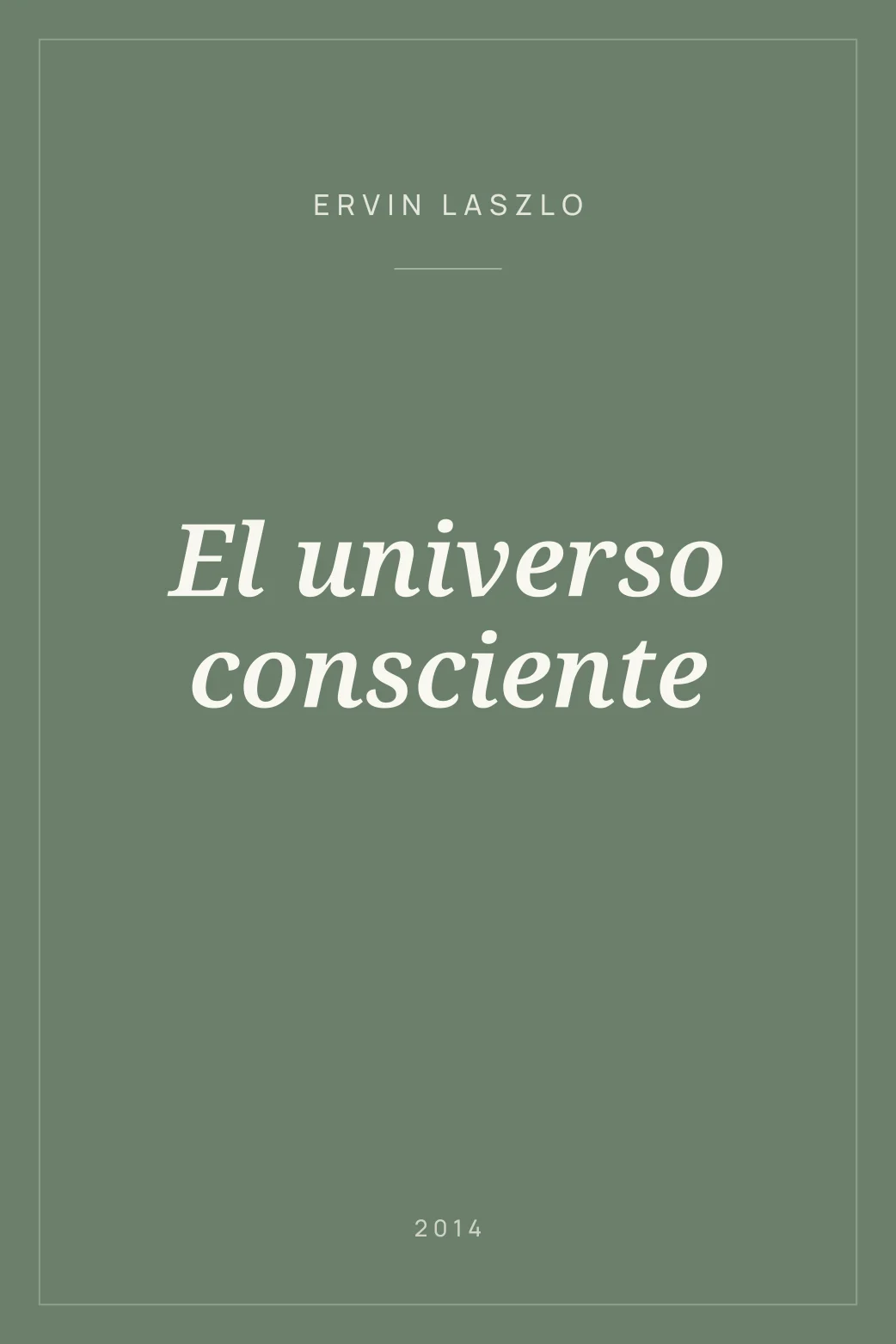 Portada de El universo consciente