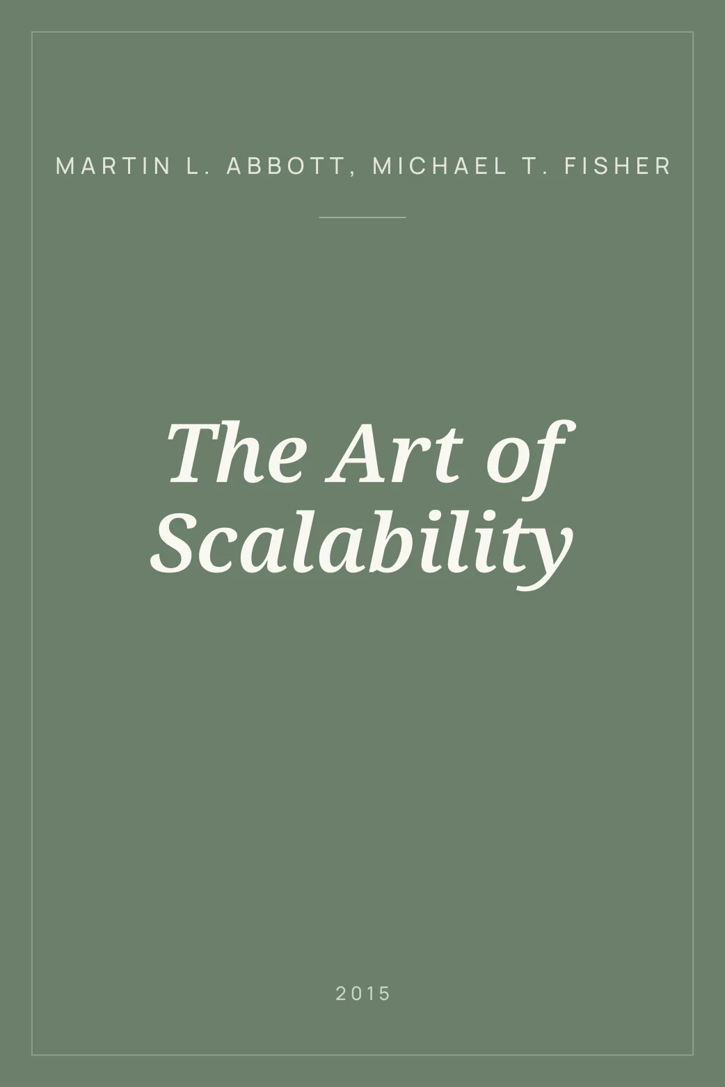 Portada de The Art of Scalability