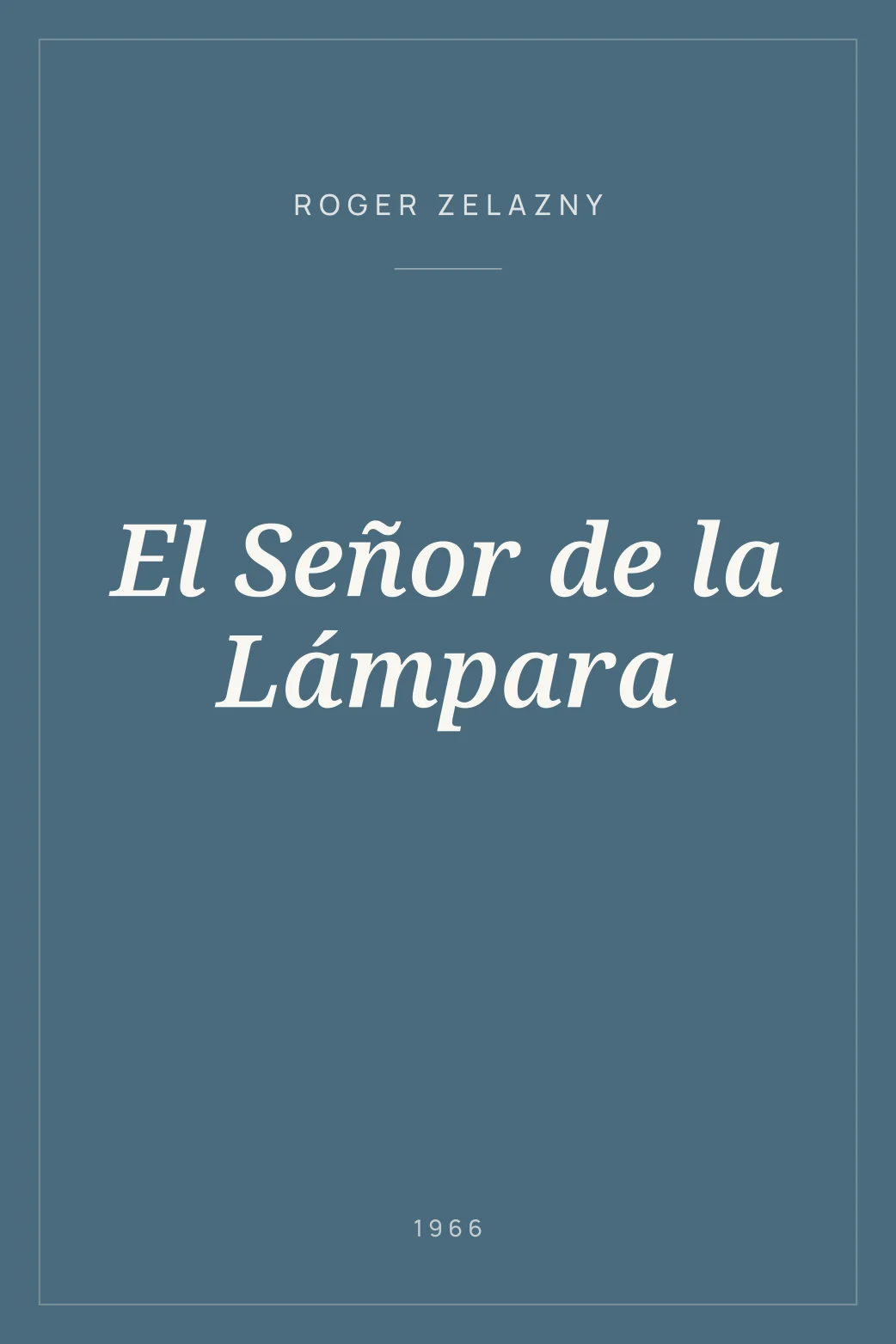 Portada de El Señor de la Lámpara