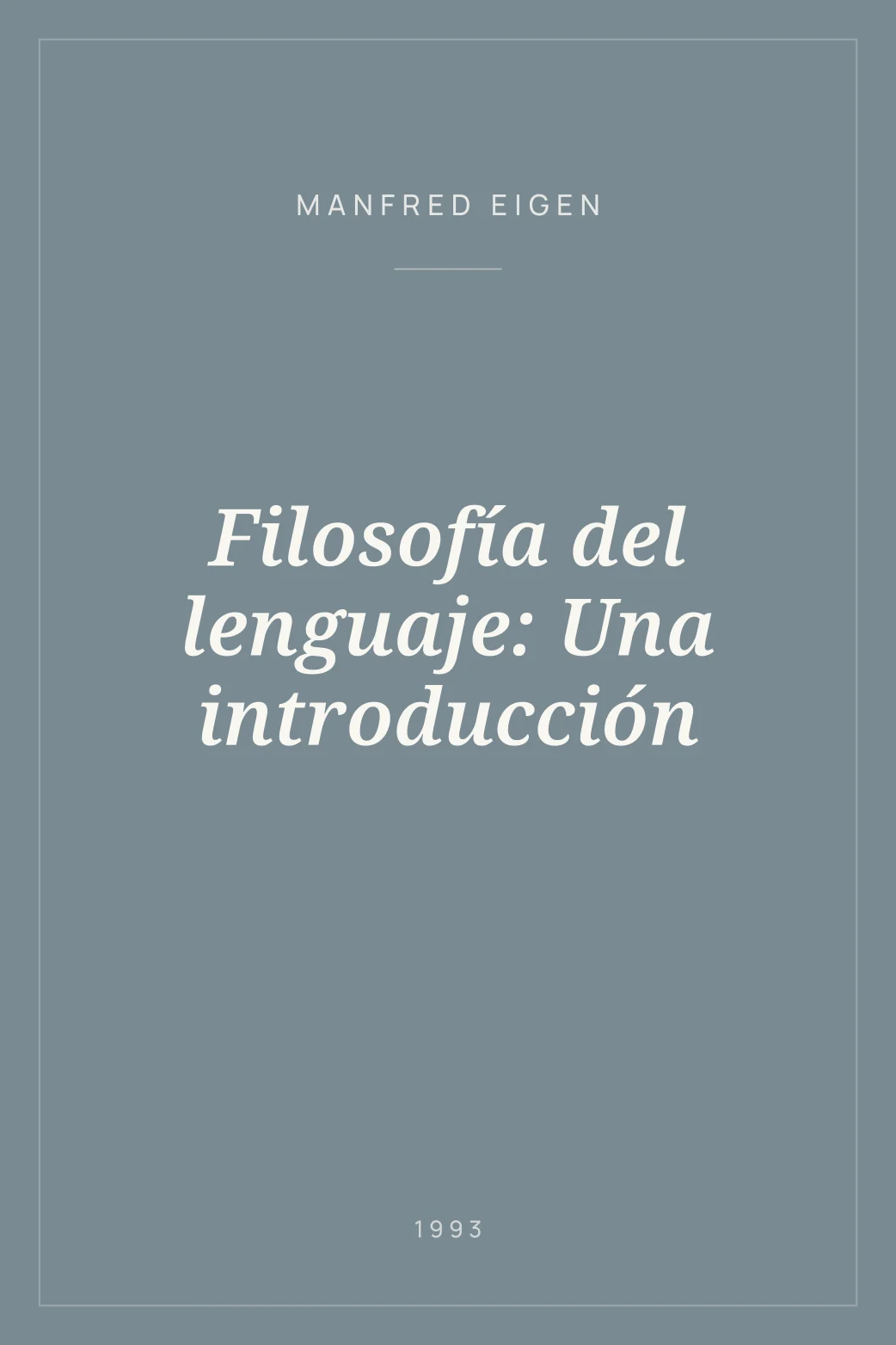 Portada de Filosofía del lenguaje: Una introducción