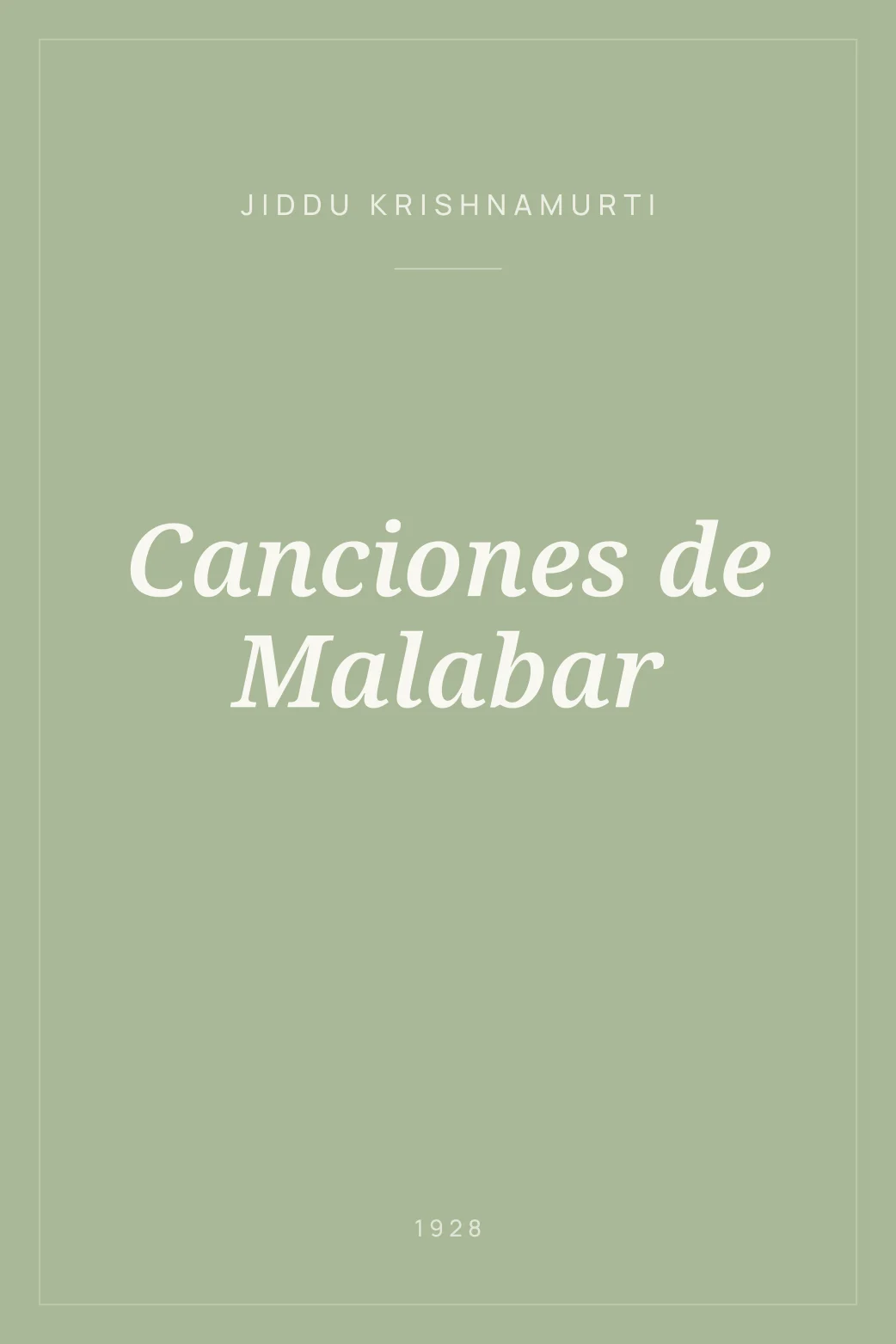 Portada de Canciones de Malabar