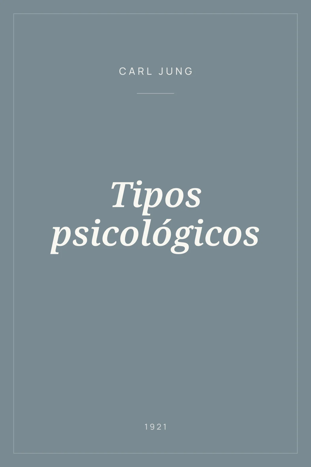 Portada de Tipos psicológicos