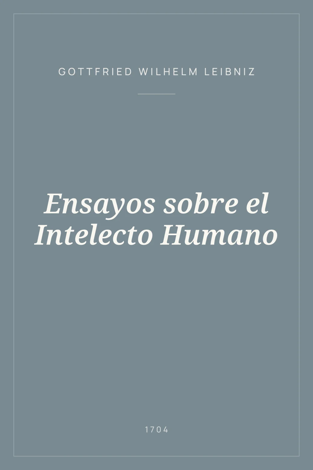 Portada de Ensayos sobre el Intelecto Humano