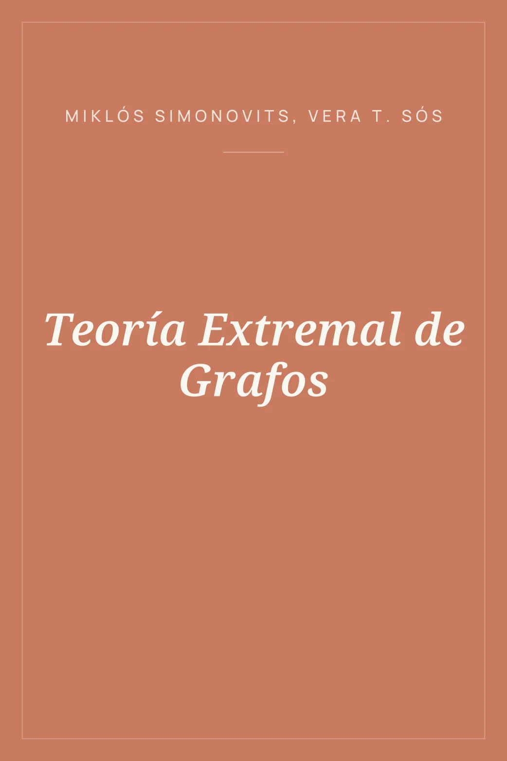 Portada de Teoría Extremal de Grafos