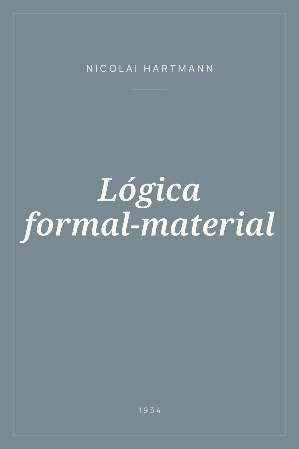 Portada de Lógica formal-material