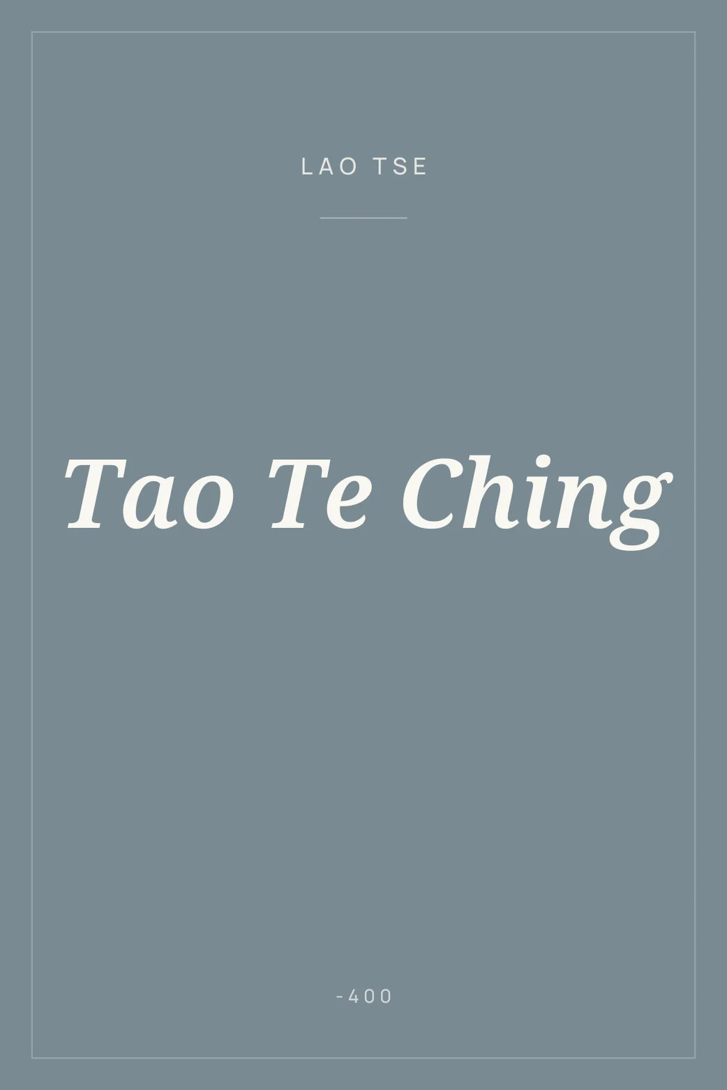 Portada de Tao Te Ching