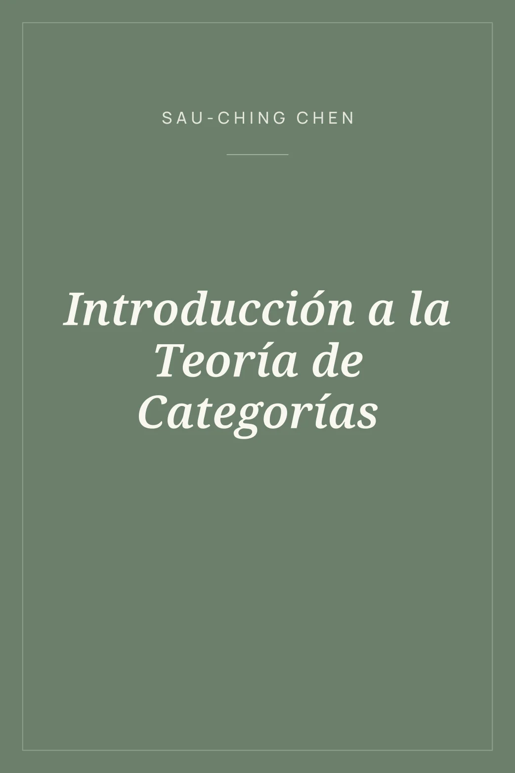 Portada de Introducción a la Teoría de Categorías